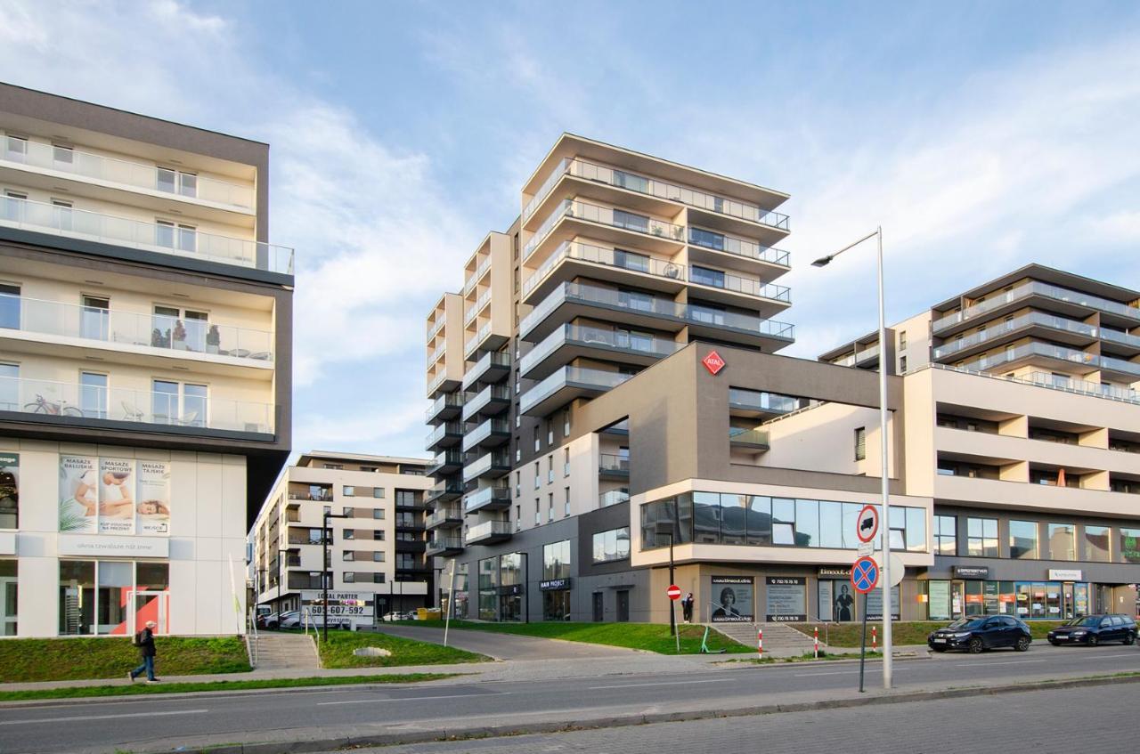 Sky Home- Blue Apartament -Manufaktura, Bezplatny Parking, Klima, Dostep Na Kod Łódź Esterno foto